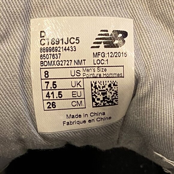 New Balance 891 Navy Leather Mid-Tops - Picture 4 of 4